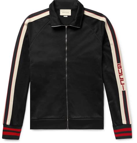 gucci web and snake jersey jacket|Gucci tech jersey track jacket.